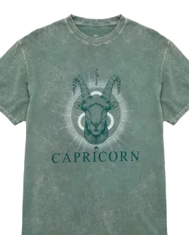 Capricorn Zodiac Graphic Crew T-Shirt | XS-2XL