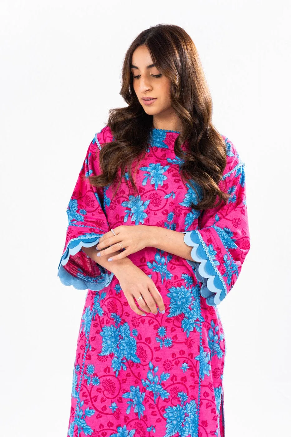 1 Pc Printed Khaddar Shirt 