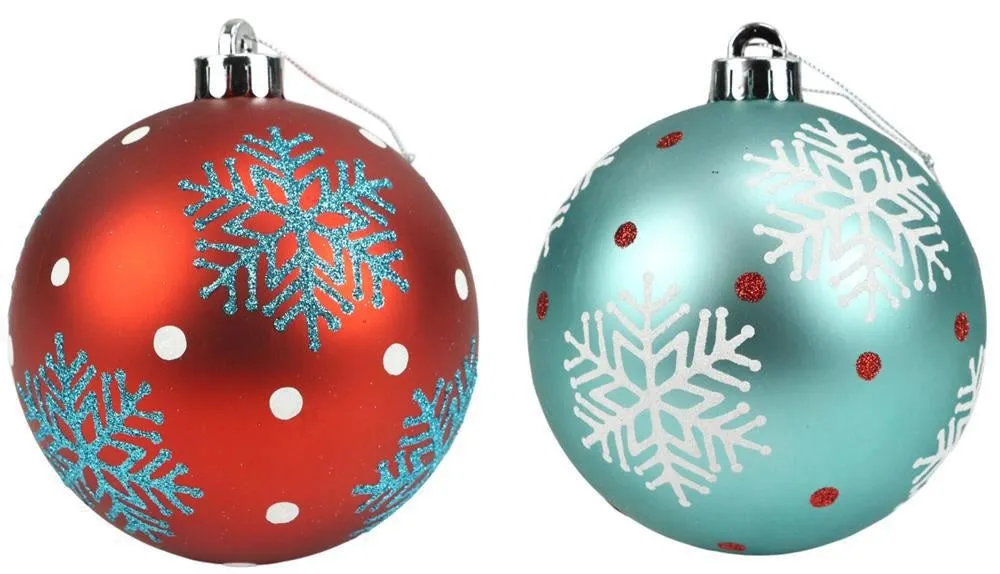 120MM Snowflake Polka Dot Ball Ornament