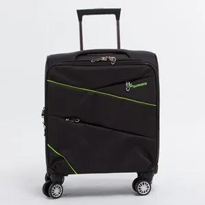 16Inch Boarding Travel Luggage On 8 Universal Wheels For Male And Female,Black/Brown Commercial