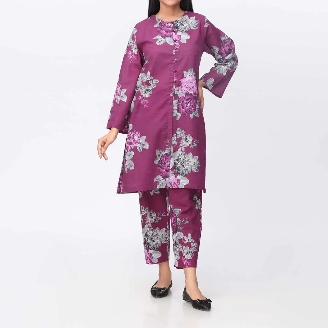 2PC- Digital Printed Khaddar Suit PW9036