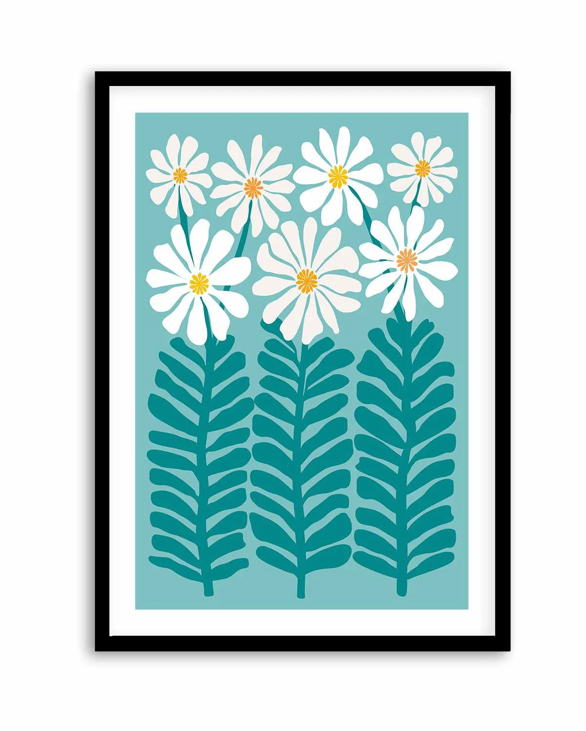 80s Floral 2b by Kristian Gallagher | Art Print