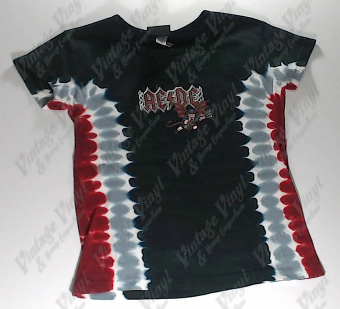 AC/DC - Angus Devil Liquid Blue Girlie Shirt