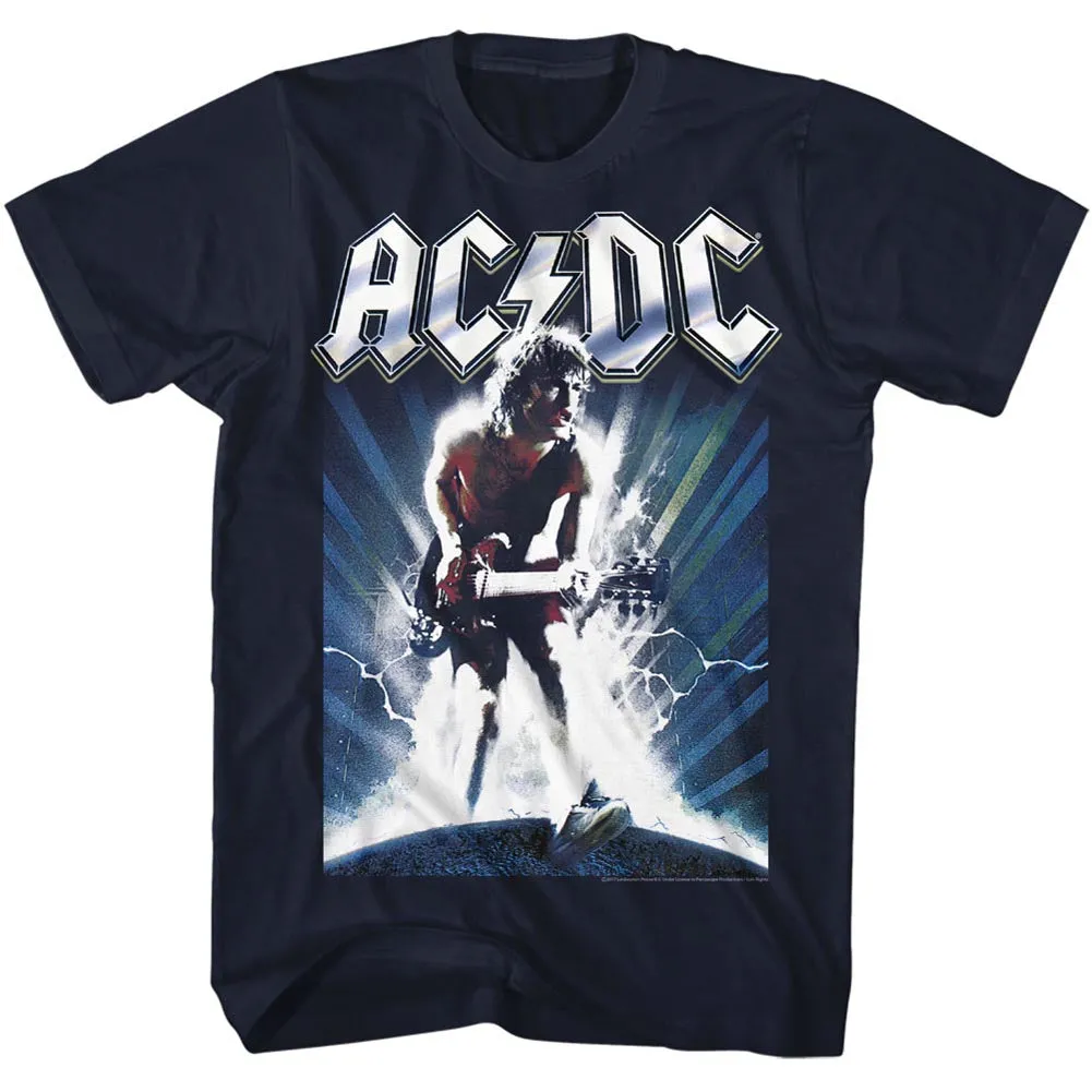 ACDC Angus Young Navy Blue T-Shirt