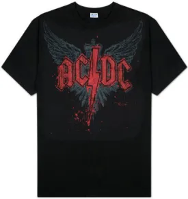 AC/DC Wings Logo T-Shirt - Black