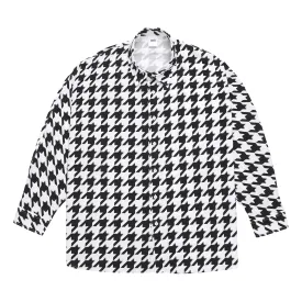 Houndstooth Checked Printed Shirts