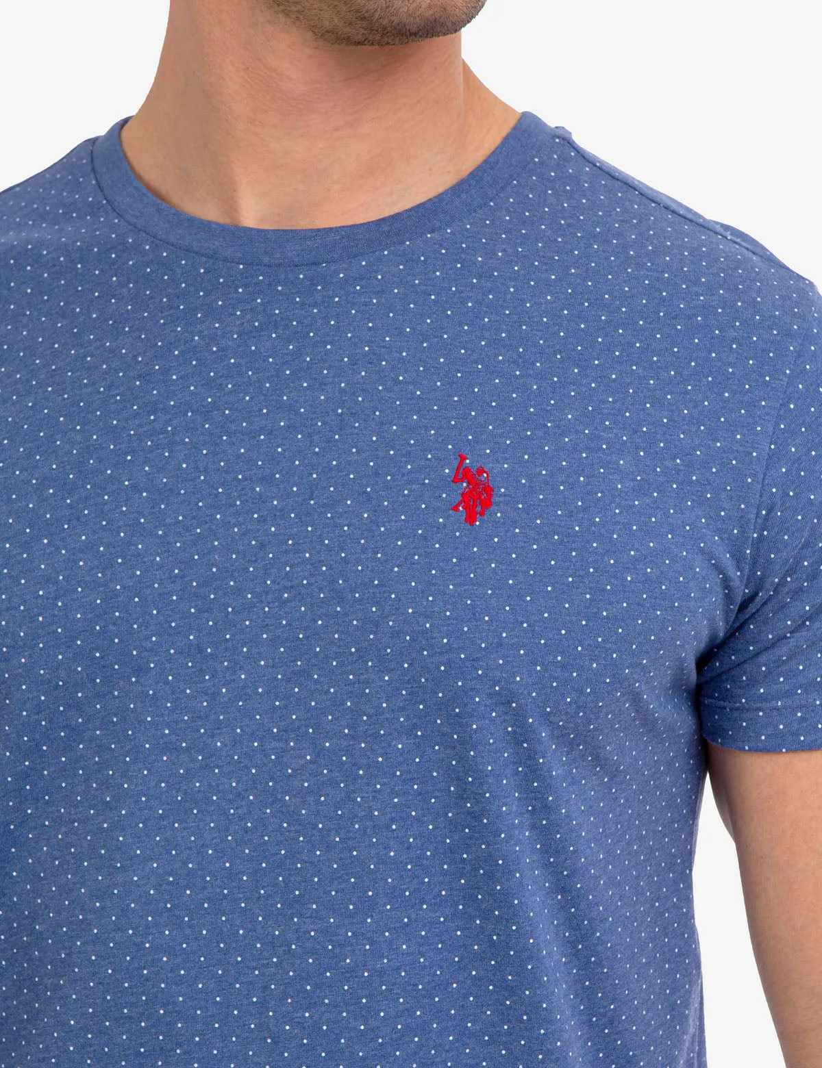 ALL OVER POLKA DOT PRINT T-SHIRT