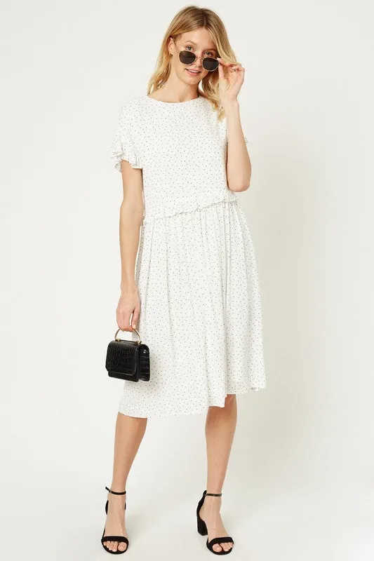 Allie Polka Dot Swing Dress