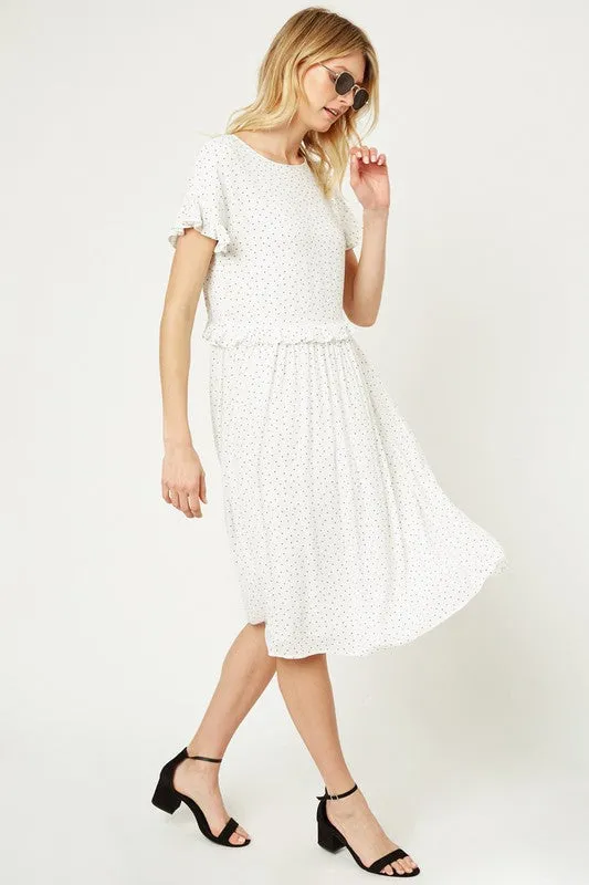 Allie Polka Dot Swing Dress