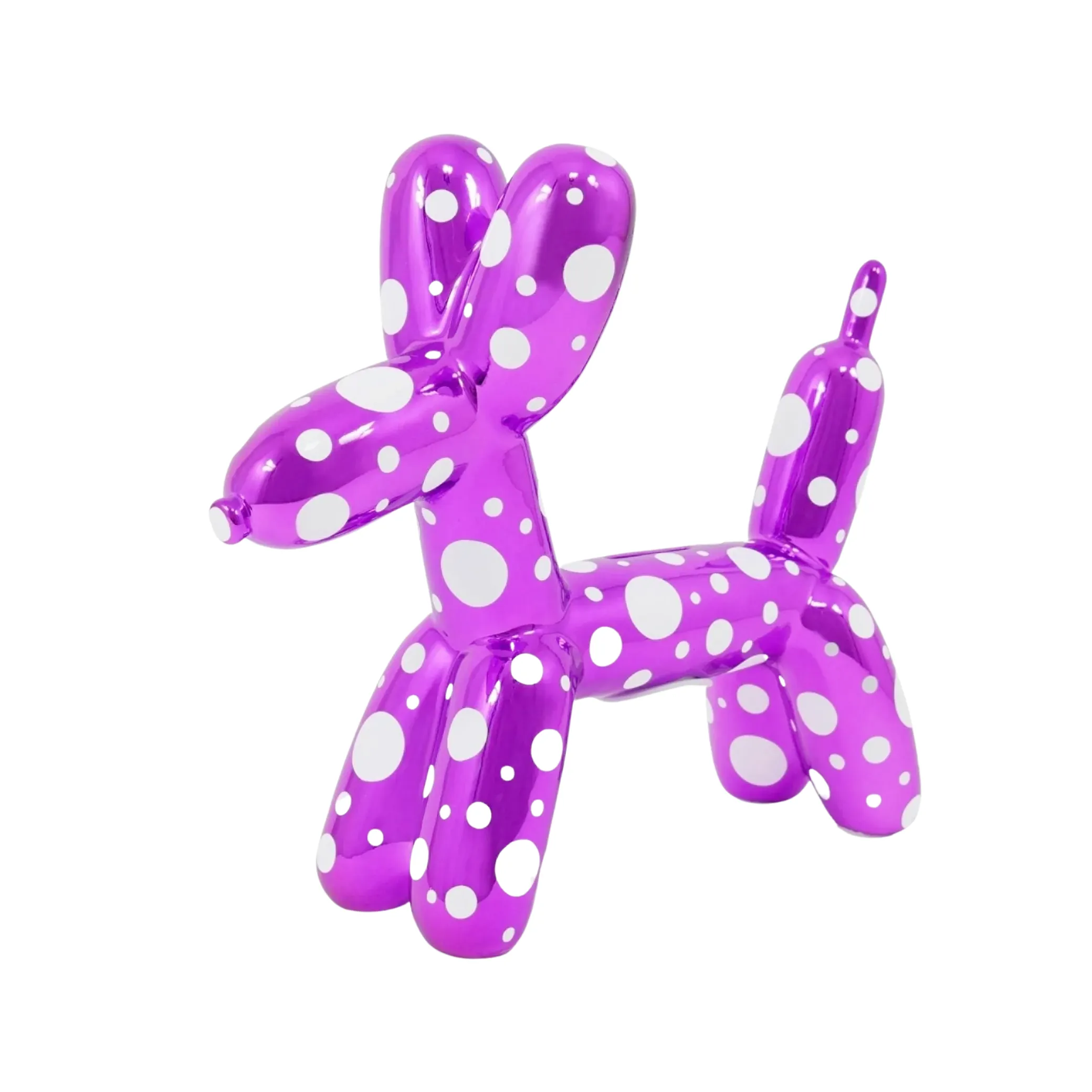 Balloon Money Bank - Polka Dot Doggy - Pink and White