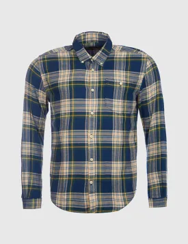 Barbour Leith Checked Shirt - Forest Blue