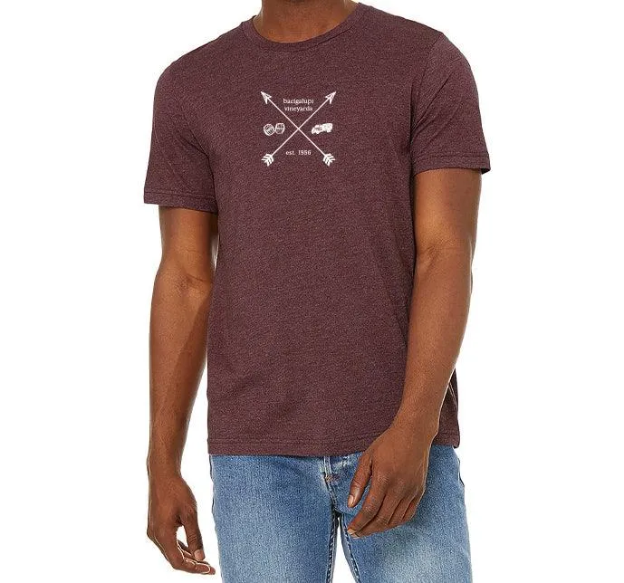 Bella   Canvas Unisex 4.2 Oz. Poly Cotton Sueded Crewneck Tee Printed with a Customizable ARROWS COLLECTION Design