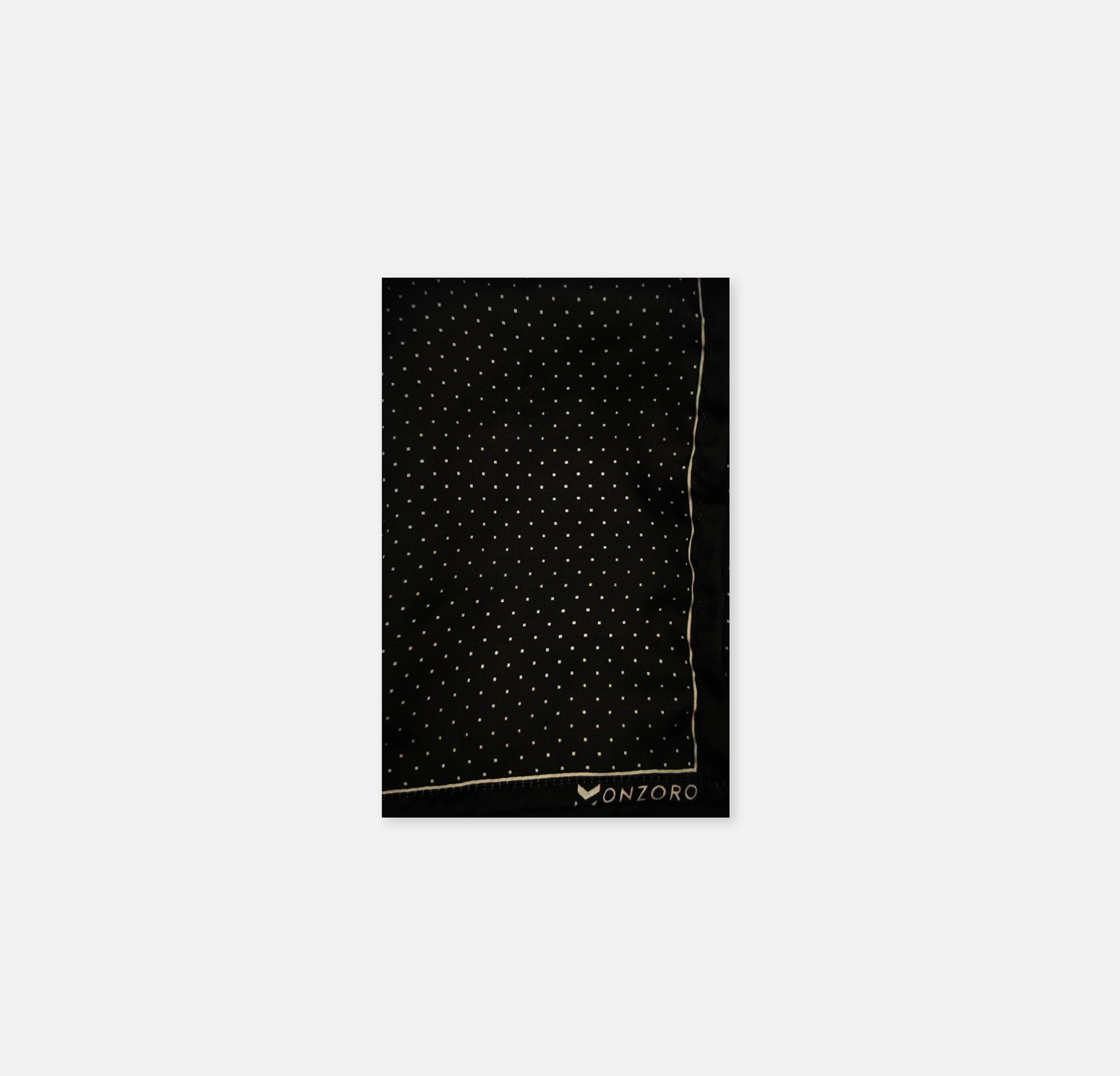 Black DOT POLKA - SILK POCKET SQUARES