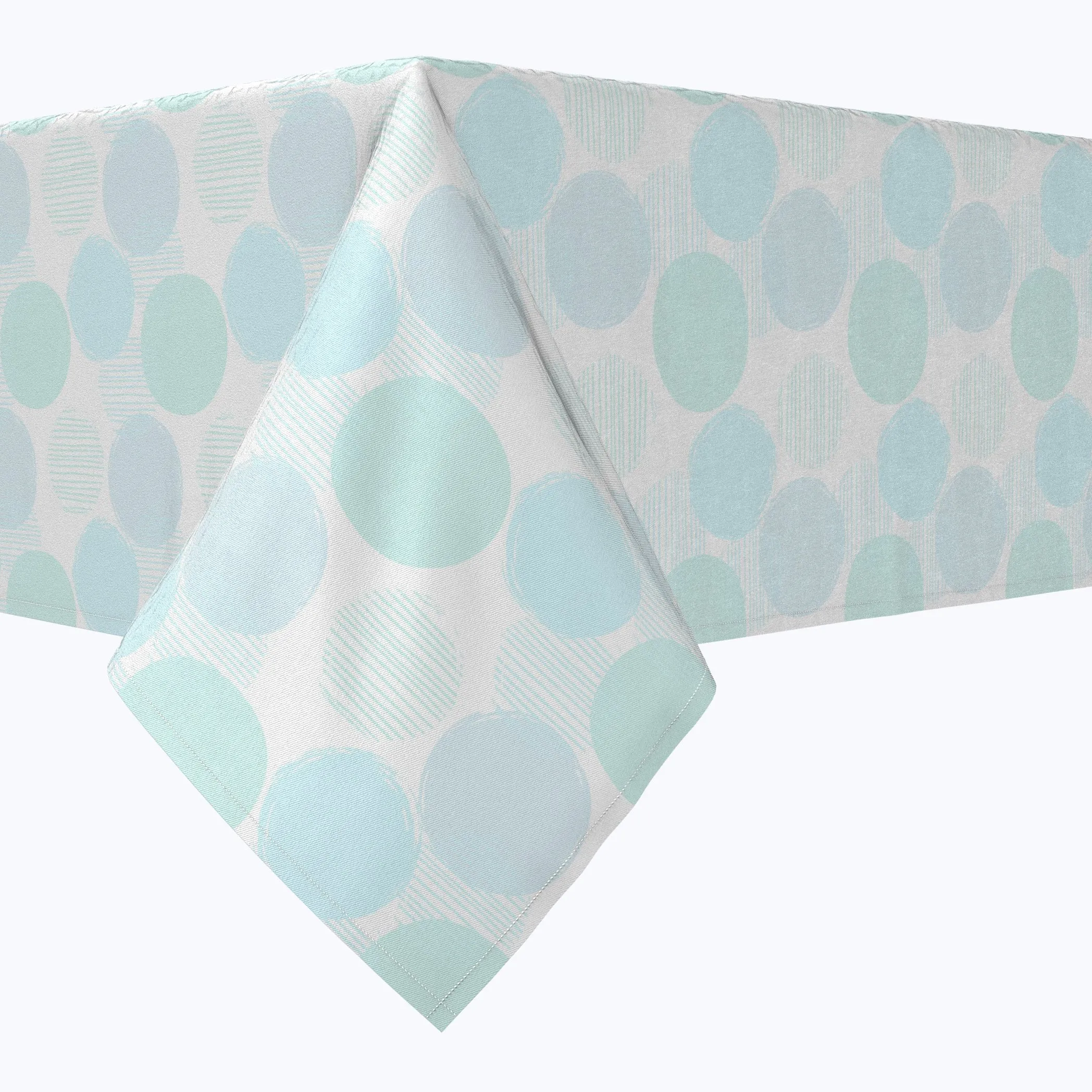 Blue Polka Dot Scribble Tablecloths