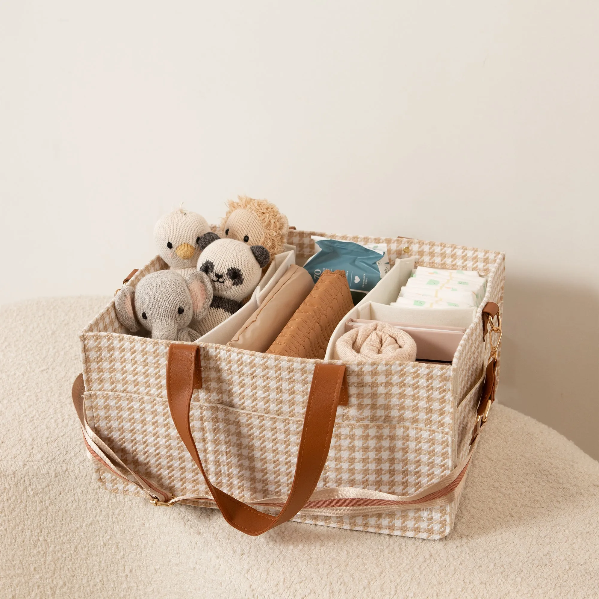 Bunnie Caddie - Houndstooth Tan