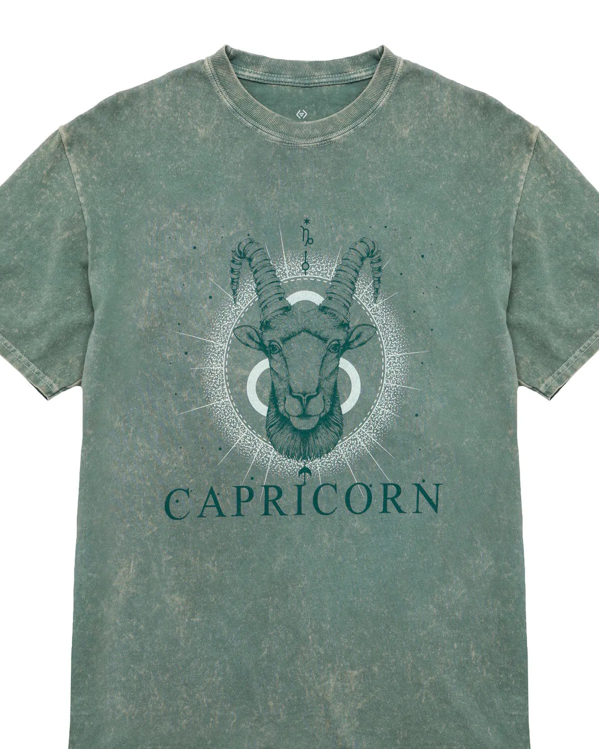 Capricorn Zodiac Graphic Crew T-Shirt | XS-2XL