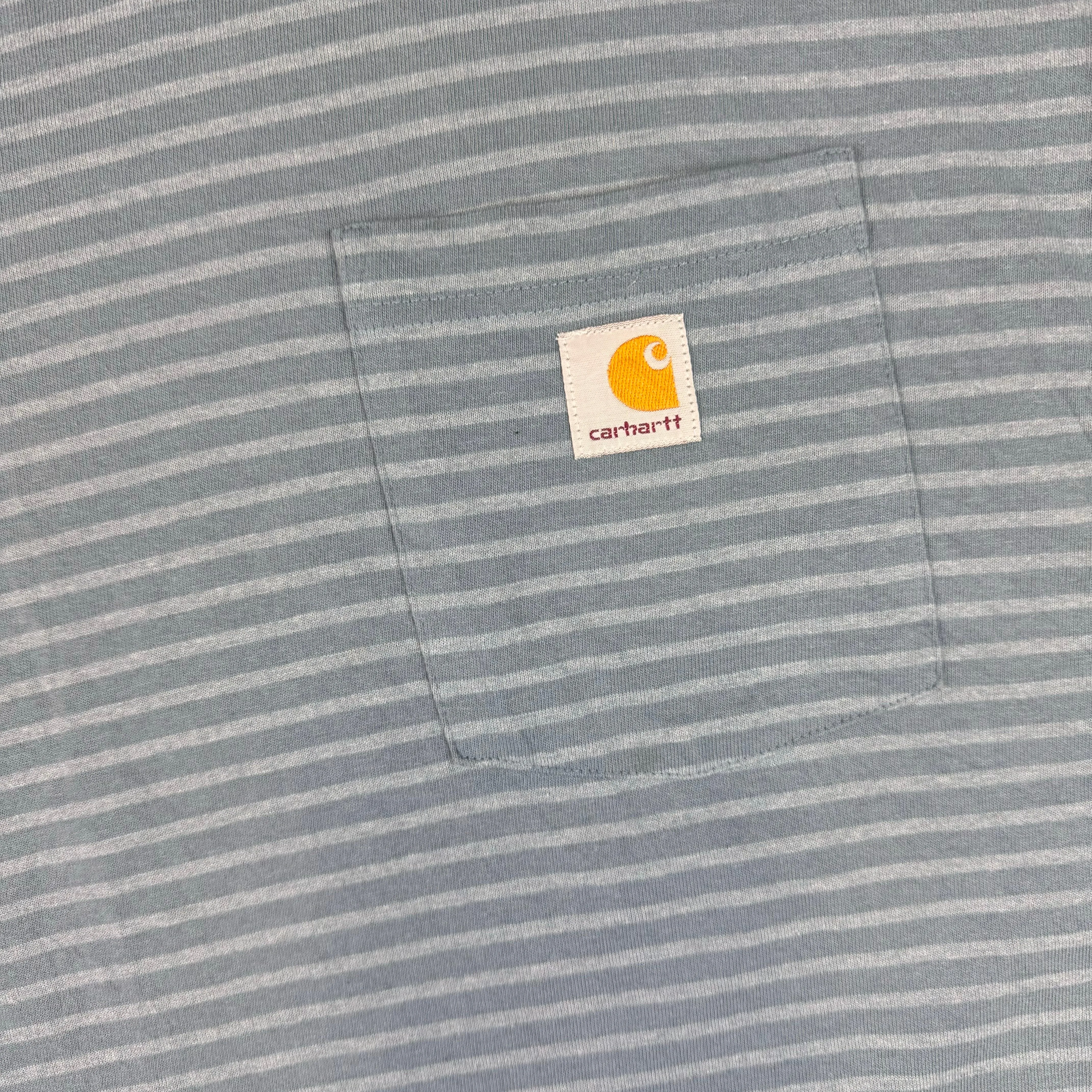 Carhartt Striped Pocket T-shirt Blue