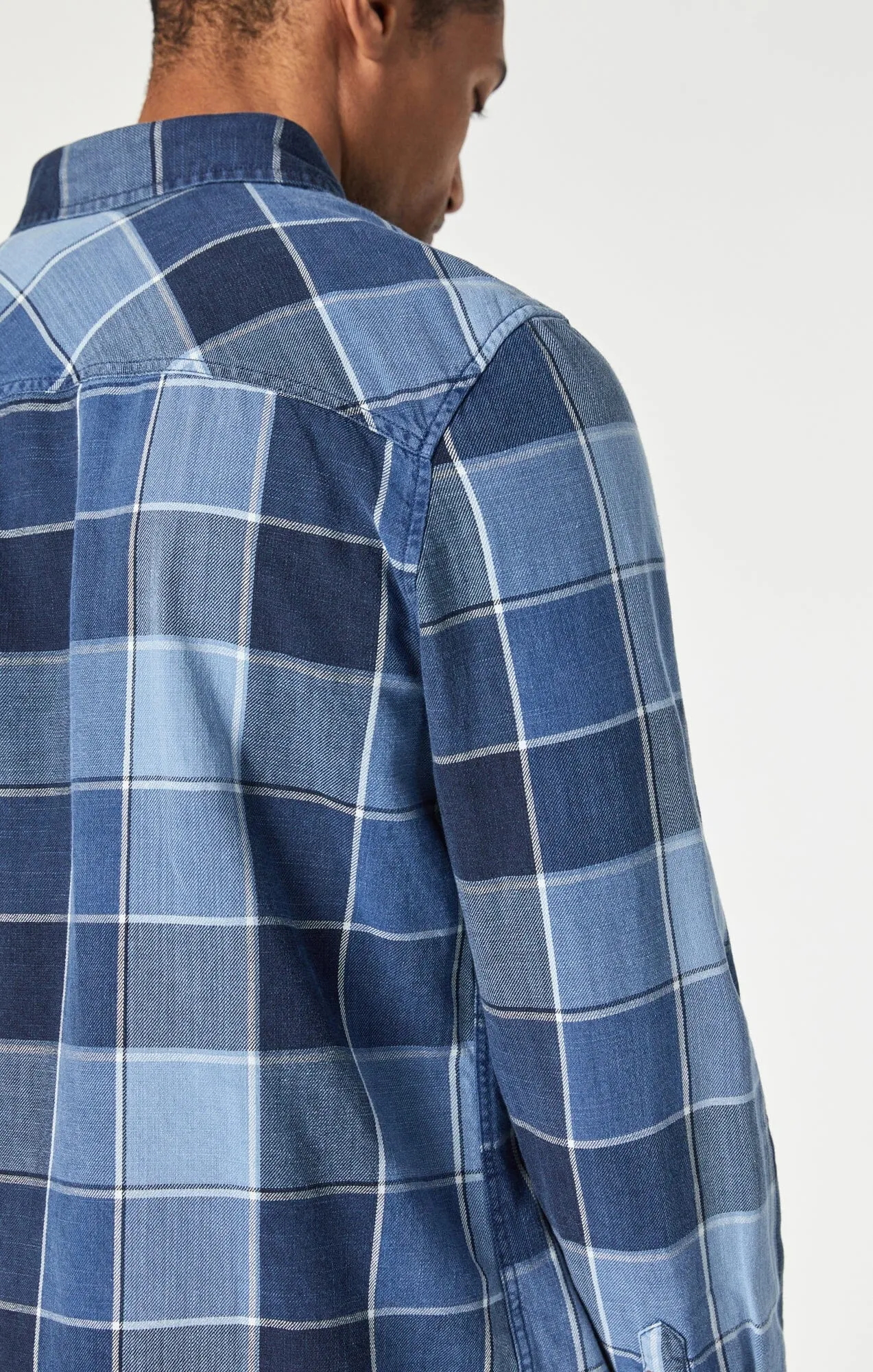 CHECK SHIRT IN INDIGO CHECK