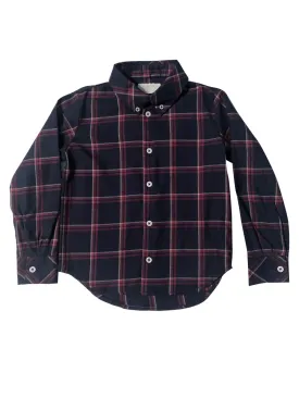 Chemlico Navy Checked Shirt