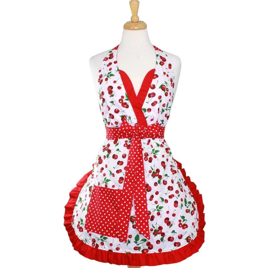 Cherry Pie Holiday Retro Apron #CPA