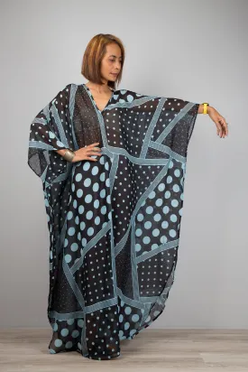 Chiffon caftan dress