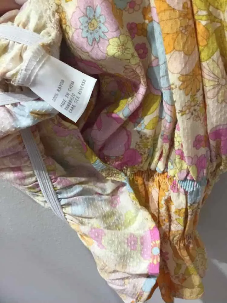 Cynthia Rowley Yellow Multi Size XS Shirt