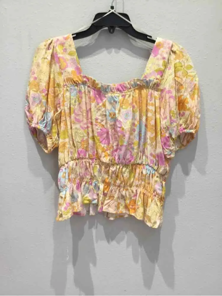 Cynthia Rowley Yellow Multi Size XS Shirt