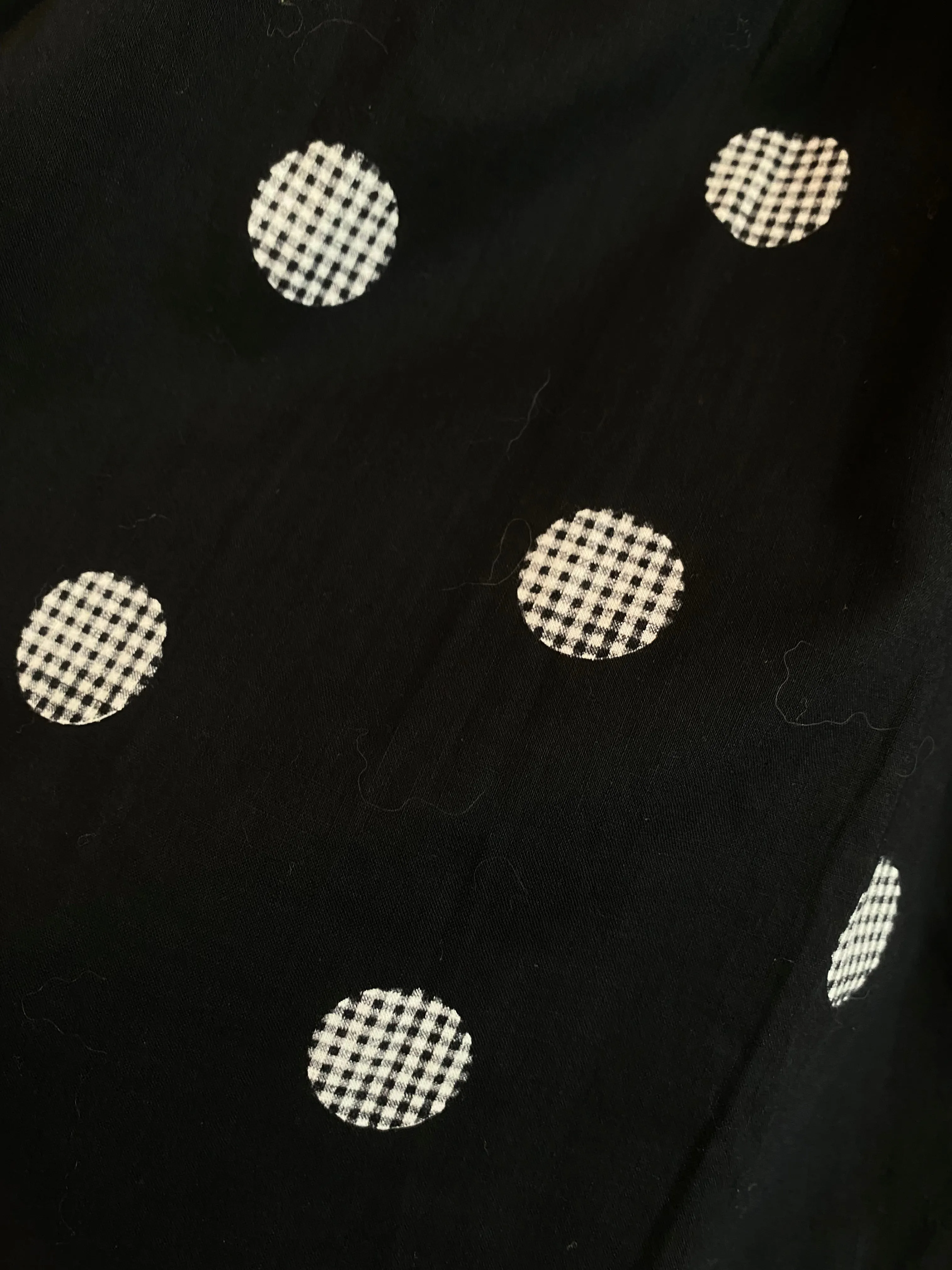 Darling 1950's Polka Dot Cotton Dress By Kay Whitney / Waist 28