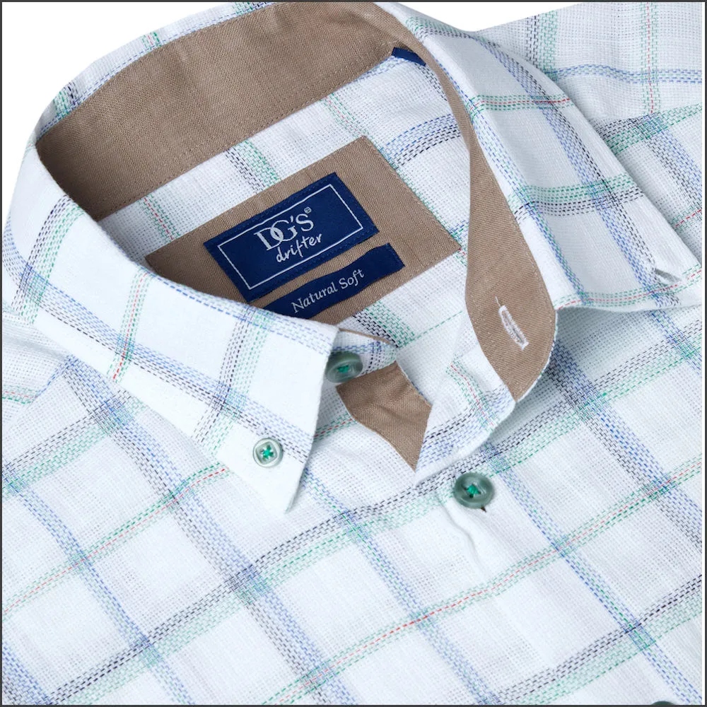 Dg's Blue Multi Check SS Shirt^