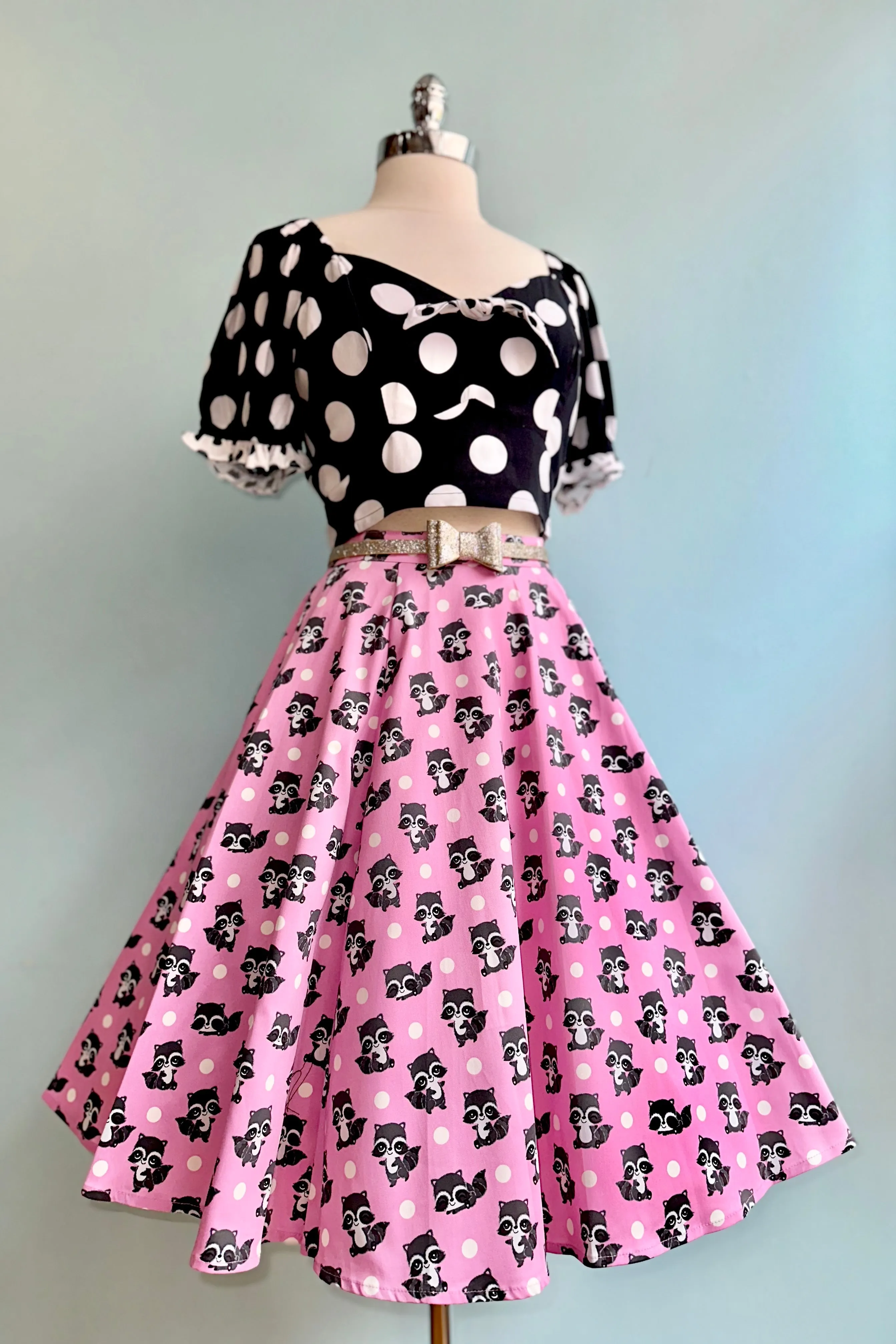 Dolores Polka-Dot Crop Top by Hell Bunny