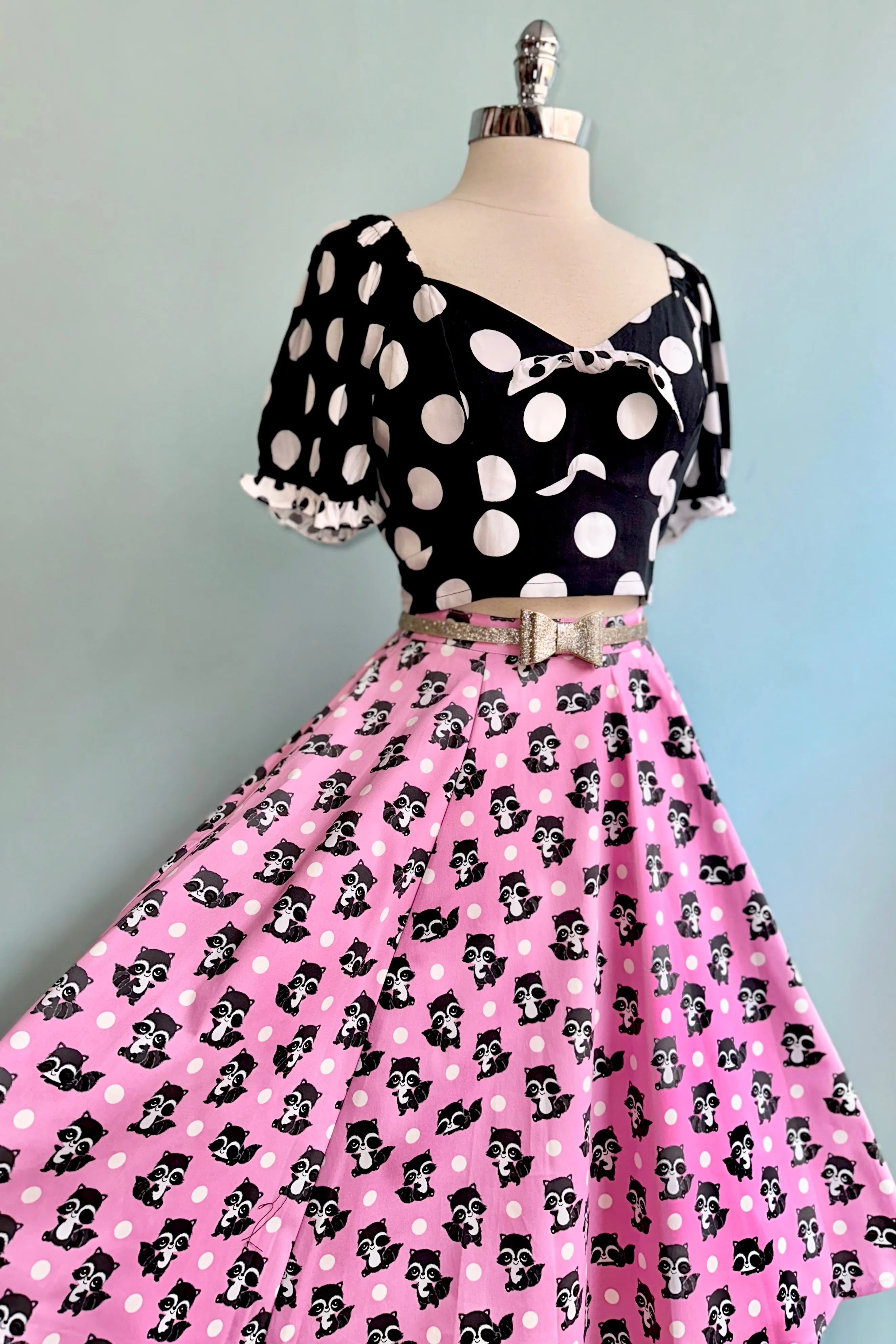 Dolores Polka-Dot Crop Top by Hell Bunny