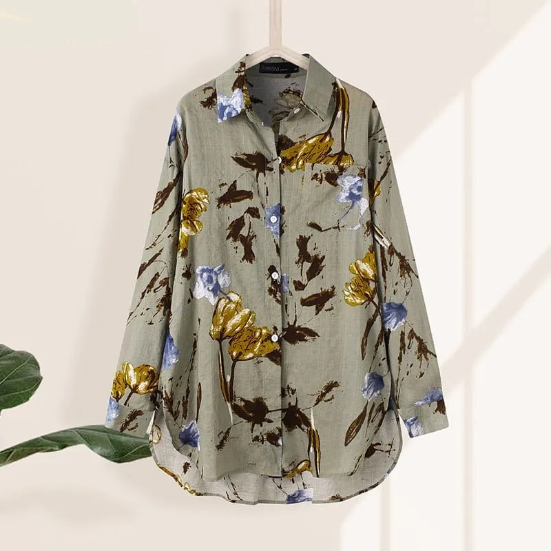 Eliza Loose Nature Inspired Shirt