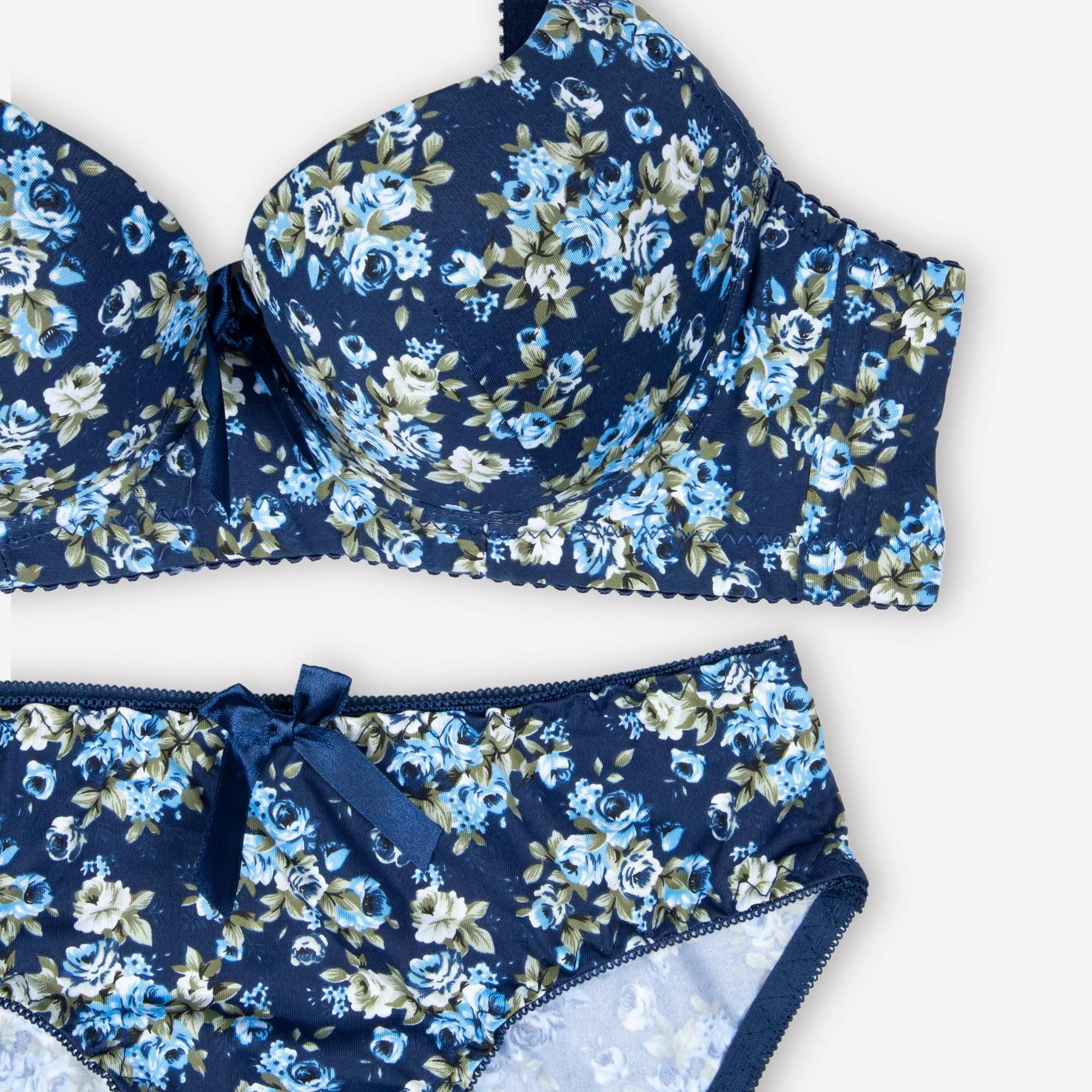 Espicopink | Blue Floral Padded Set