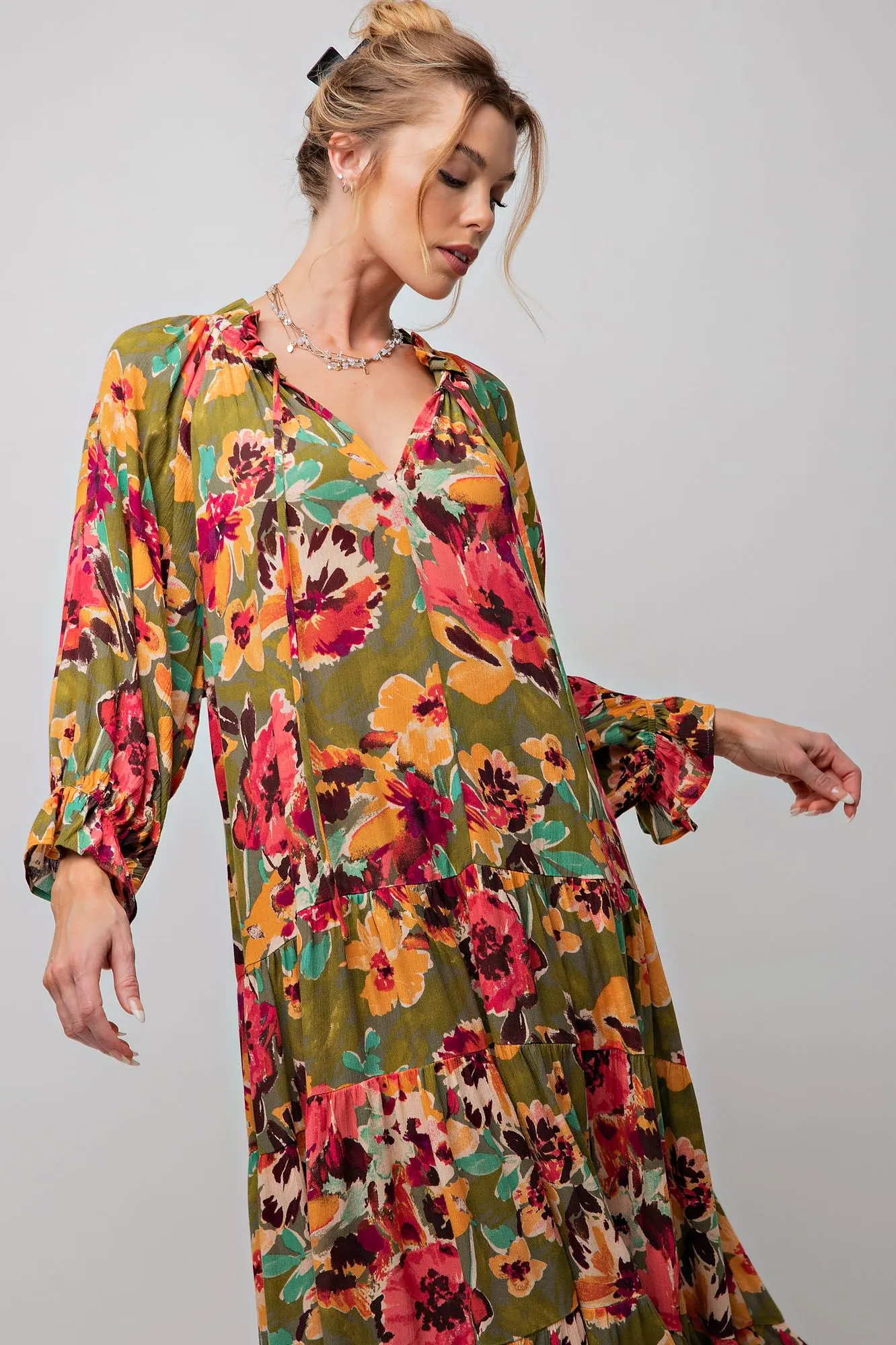 Fall Reactions Floral dress