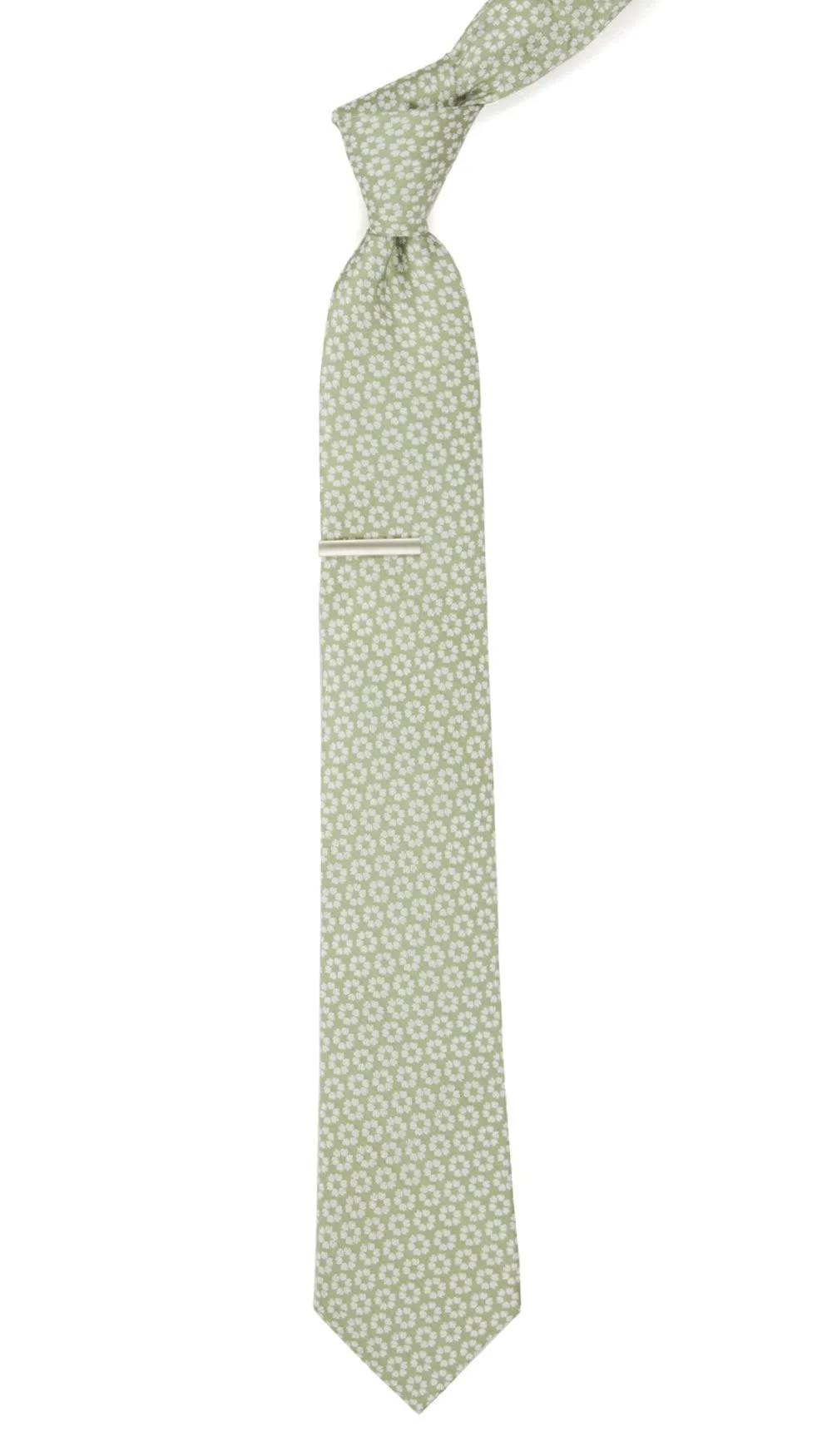 First Look Floral Sage Green Tie