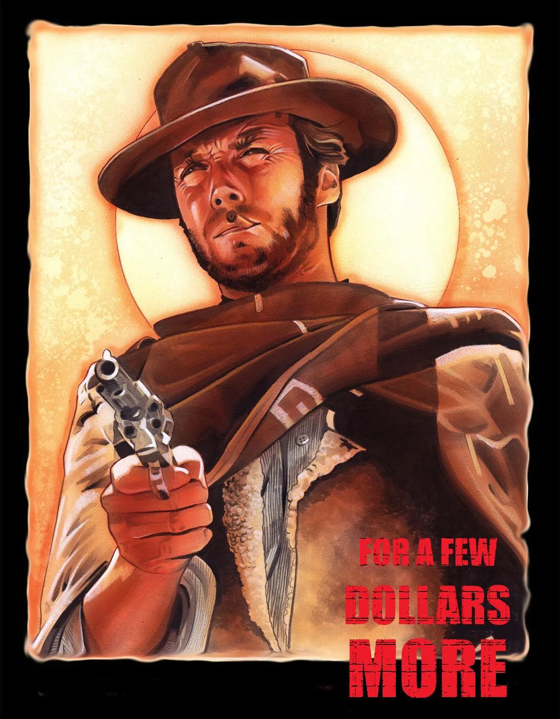 FOR A FEW DOLLARS MORE - Western Movie Poster Art - T-Shirt