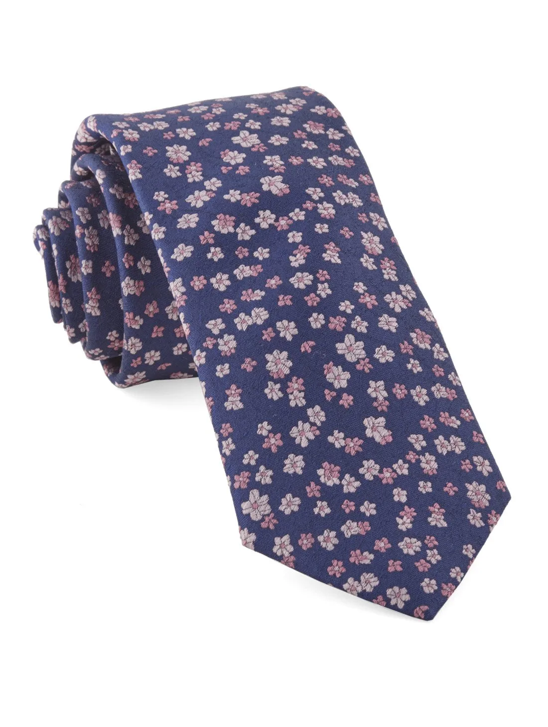 Free Fall Floral Purple Tie