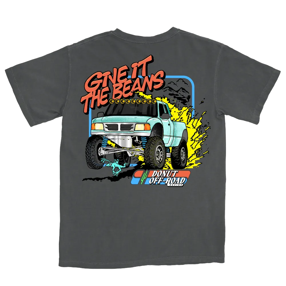 Give It The Beans Baja T-Shirt - Washed Black