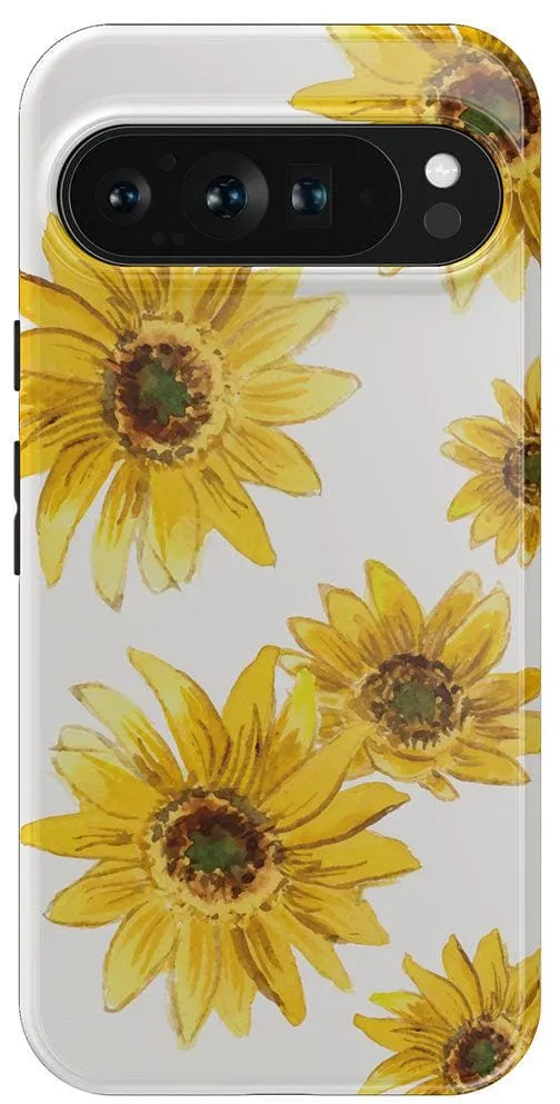 Golden Garden | Yellow Sunflower Floral Google Pixel Case