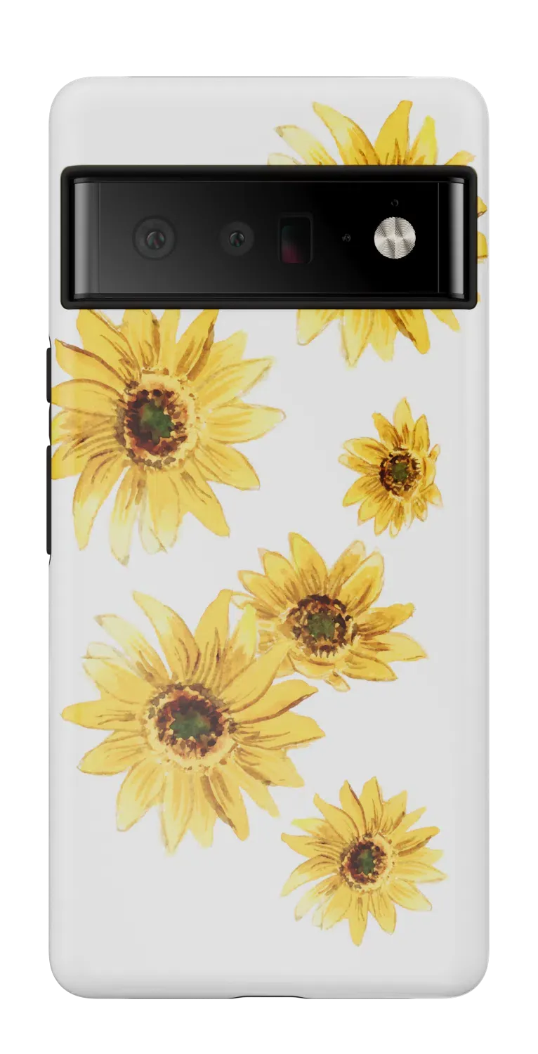 Golden Garden | Yellow Sunflower Floral Google Pixel Case