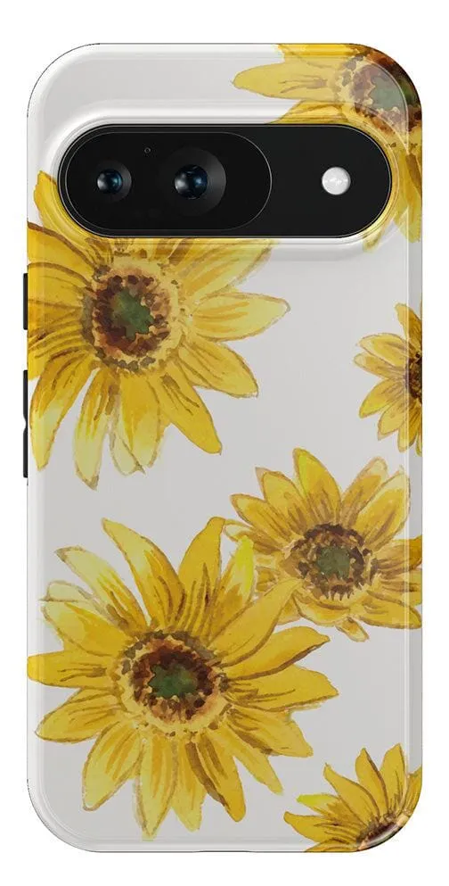 Golden Garden | Yellow Sunflower Floral Google Pixel Case