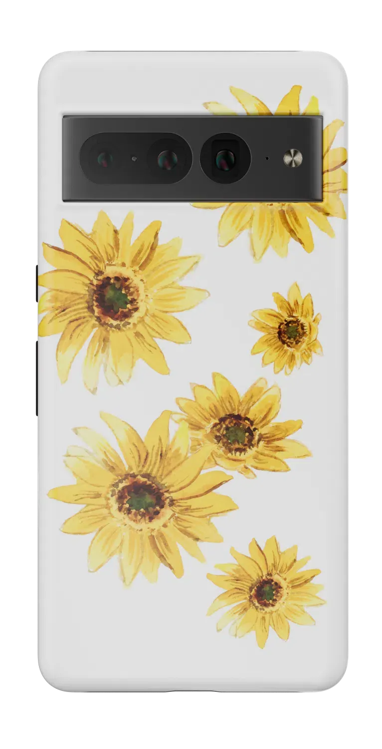 Golden Garden | Yellow Sunflower Floral Google Pixel Case