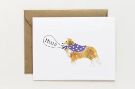 Hello Collie Card