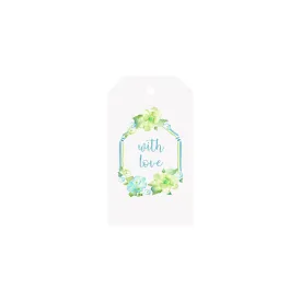 Hydrangeas "With Love" Luggage Gift Tags