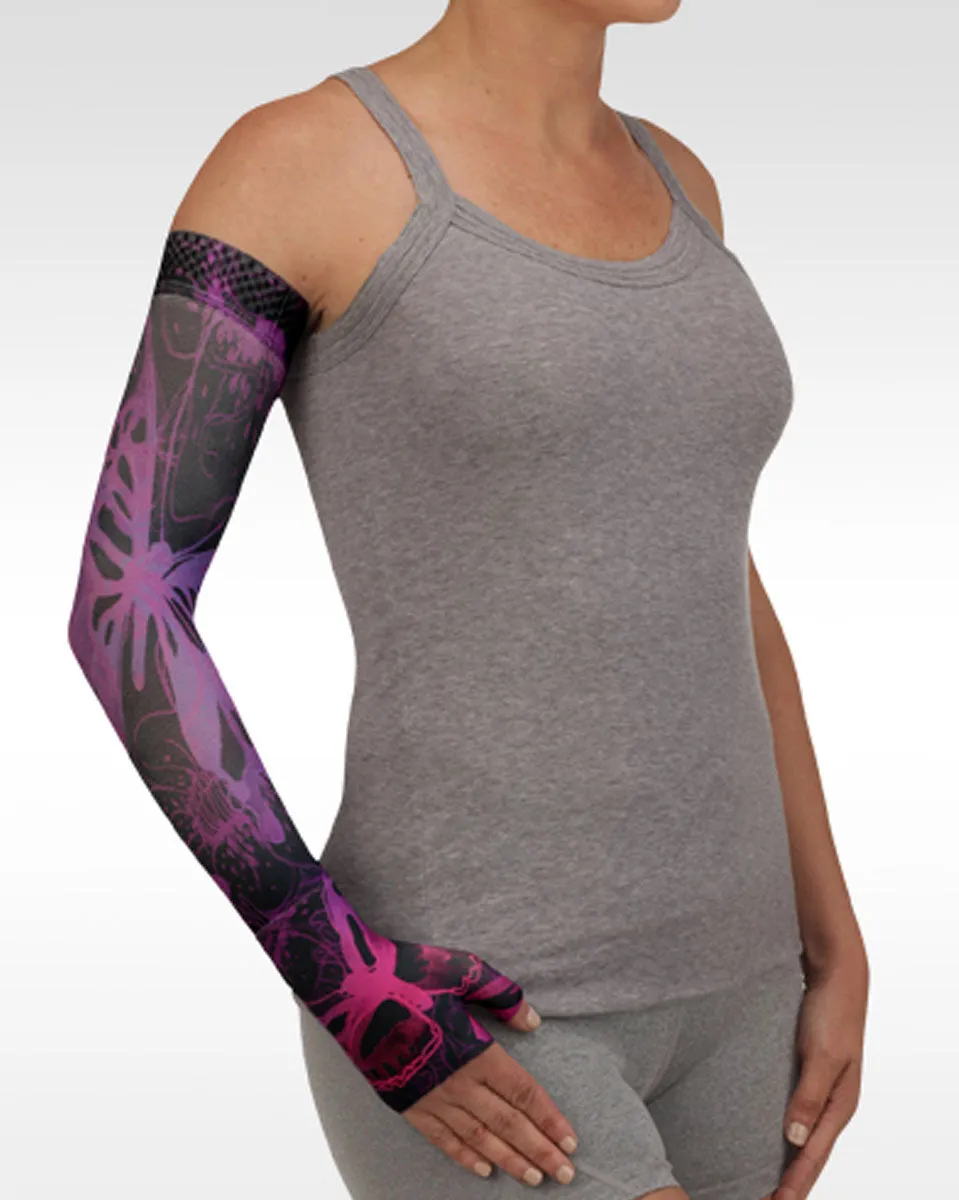 Juzo Soft 2002CG Print Series Armsleeves 30-40mmHg w/ Silicone Top Band - New Patterns