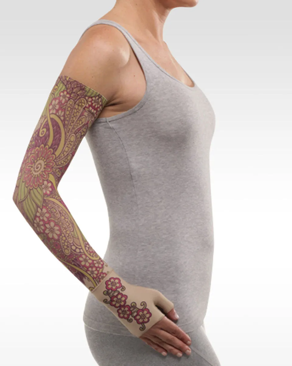 Juzo Soft 2002CG Print Series Armsleeves 30-40mmHg w/ Silicone Top Band - New Patterns