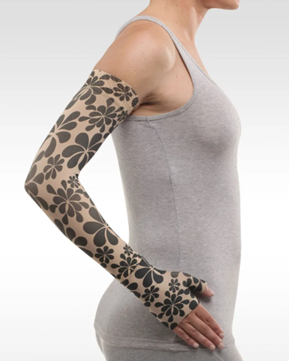 Juzo Soft 2002CG Print Series Armsleeves 30-40mmHg w/ Silicone Top Band - New Patterns