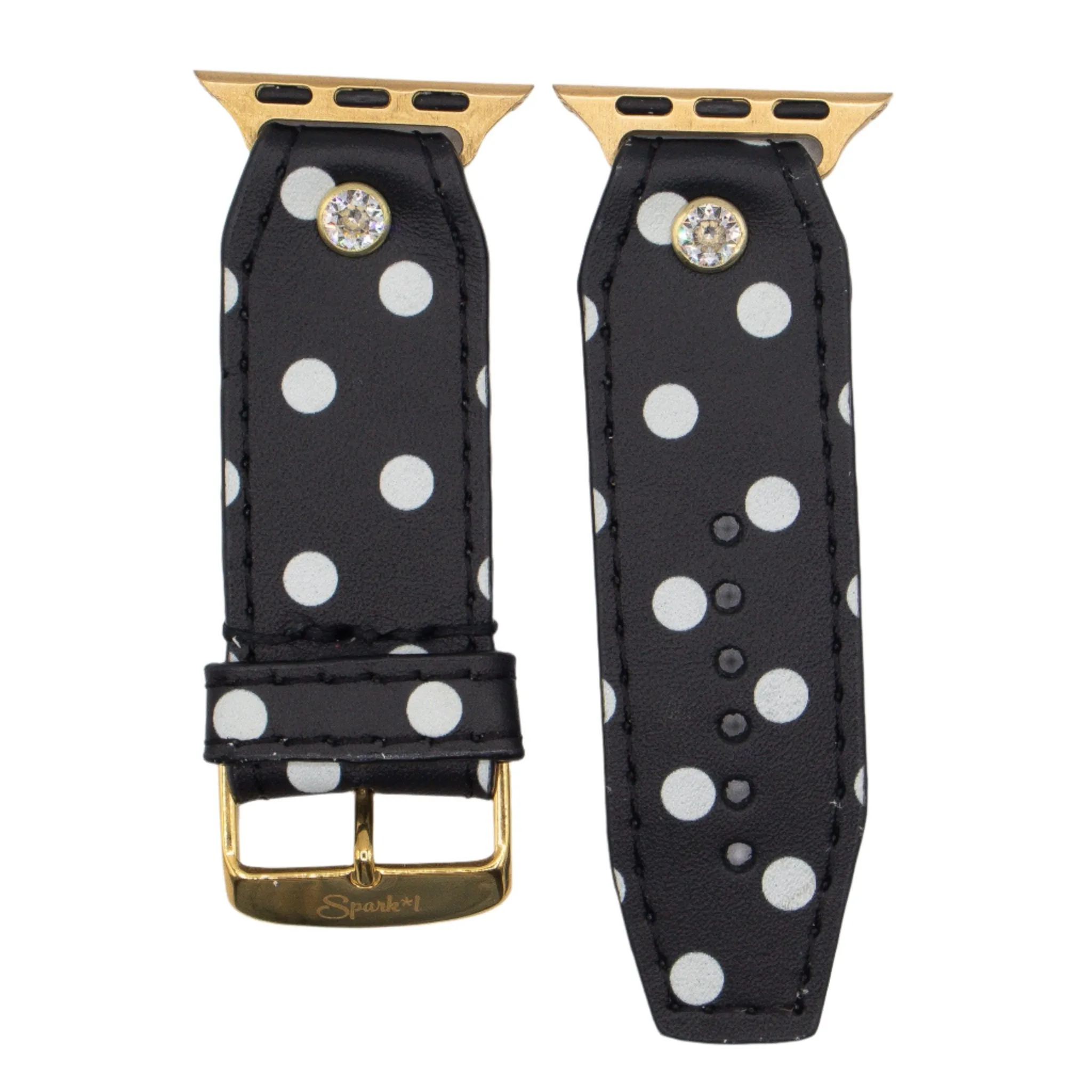 Limited Edition - Black & White Polka Skinny Sivella Watchband