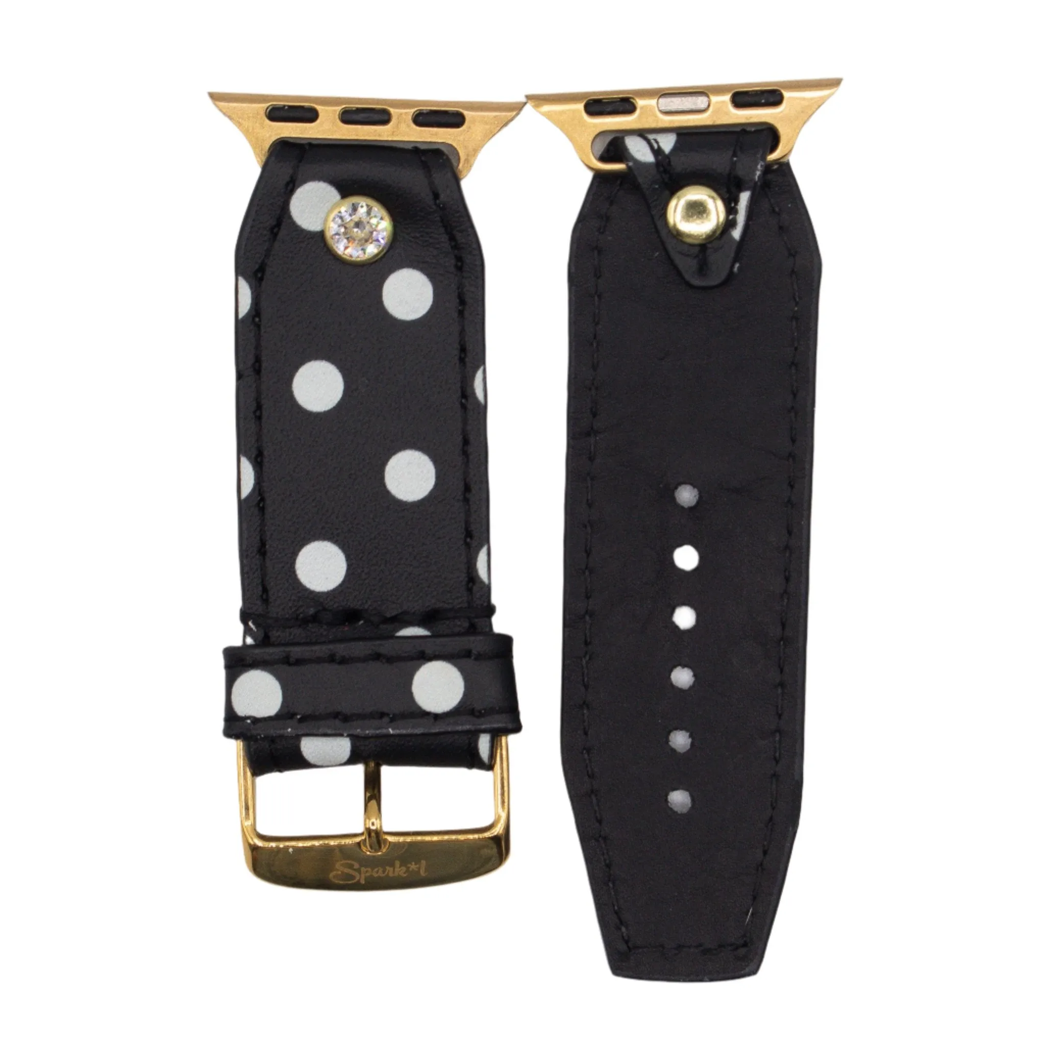 Limited Edition - Black & White Polka Skinny Sivella Watchband