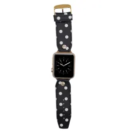 Limited Edition - Black & White Polka Skinny Sivella Watchband